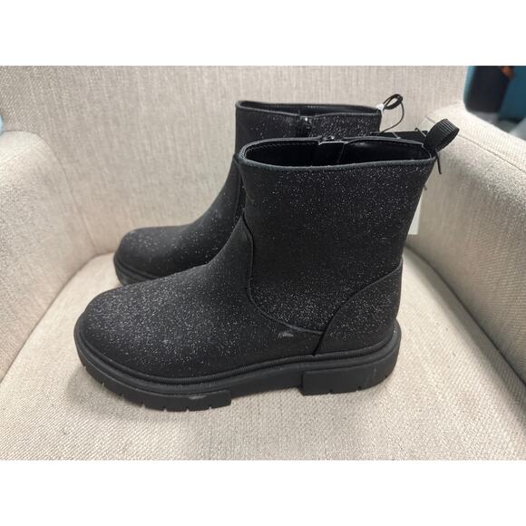 NWT Girls Art Class Black Sparkly Priyanka Zipper Booties - Size 4 - Picture 3 of 4